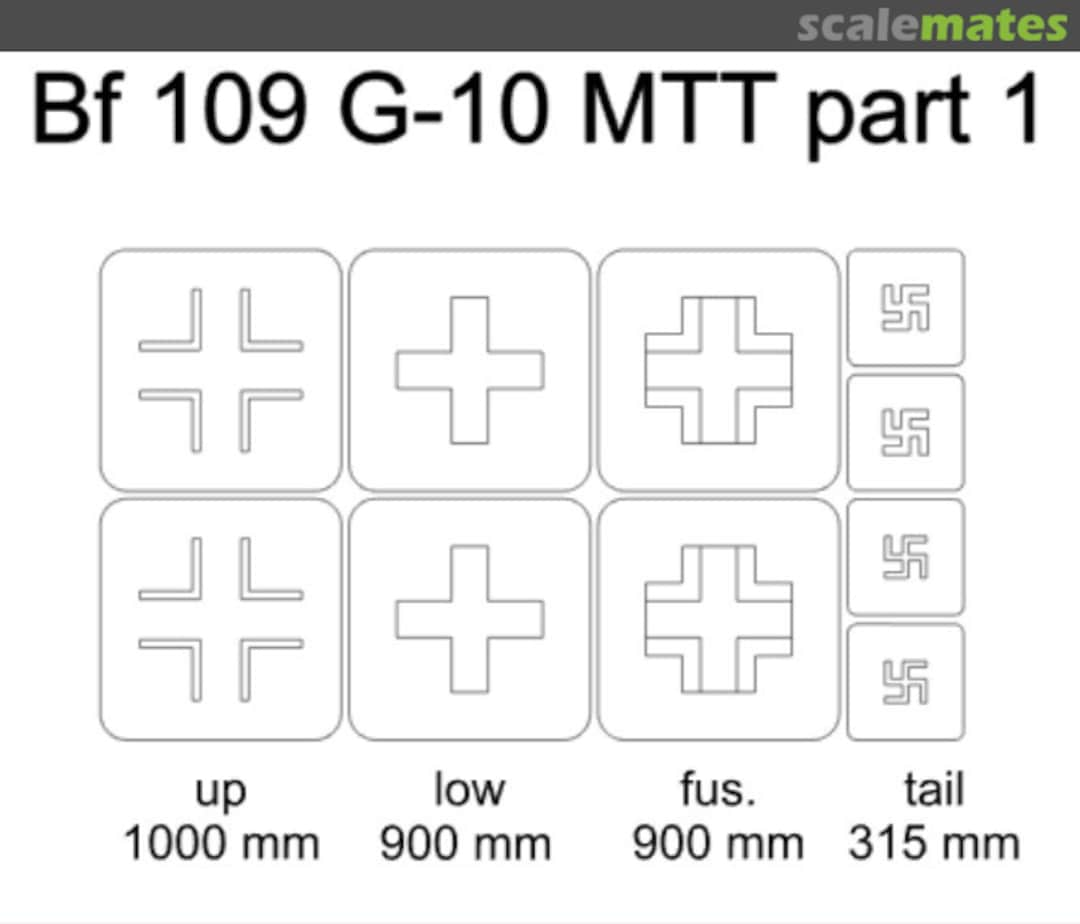 Boxart Bf 109 G-10 MTT part 1 24023 Omask