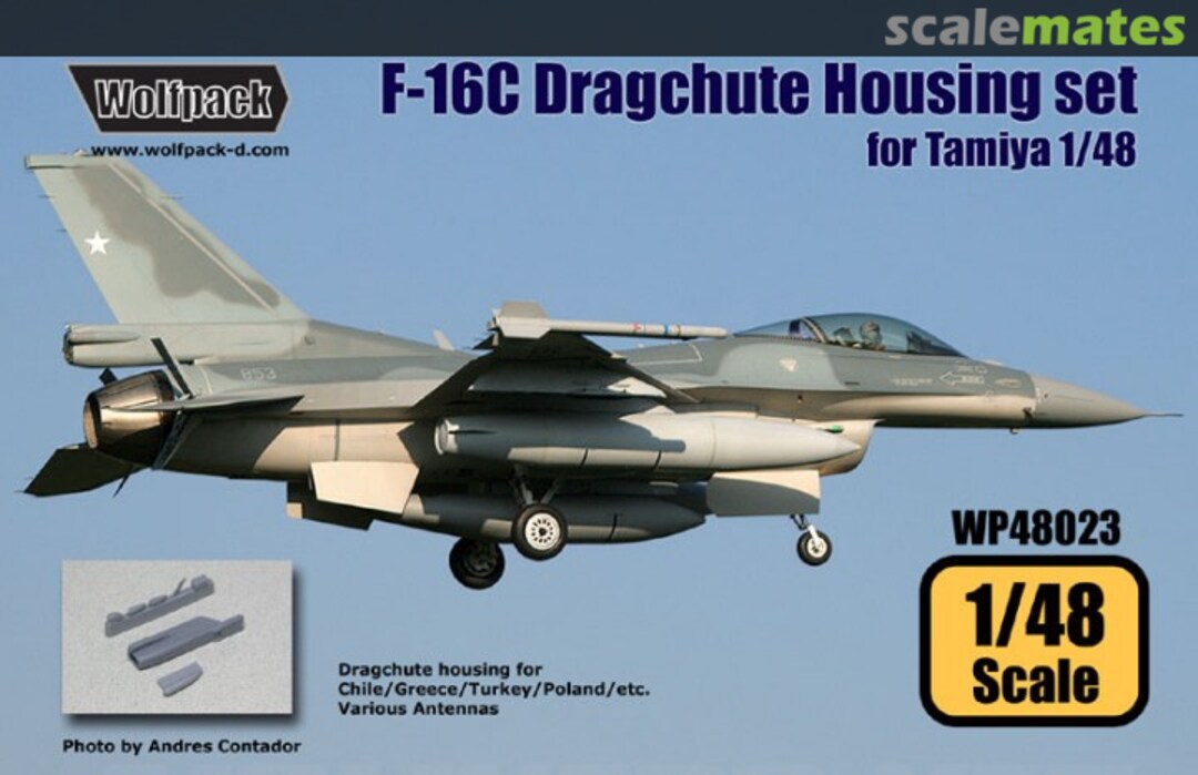 Boxart F-16C/D Dragchute Housing Set WP48023 Wolfpack