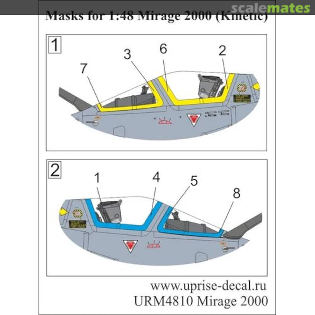 Boxart Mirage 2000C masks URM4810 UpRise