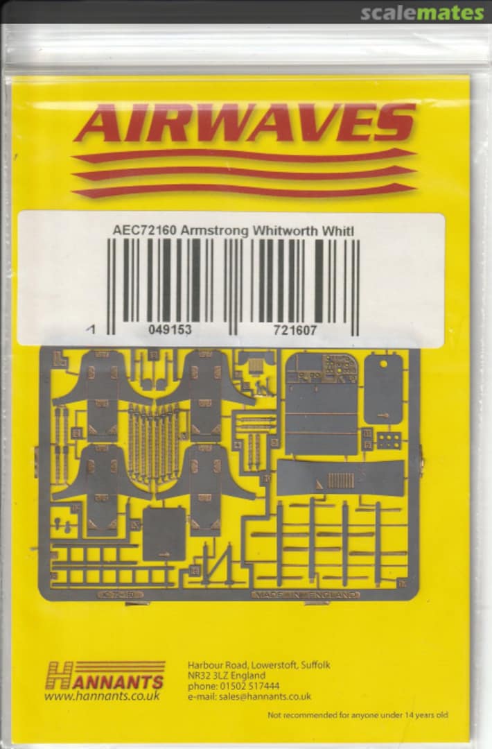 Boxart Armstrong Whitworth Whitley AEC72160 Airwaves