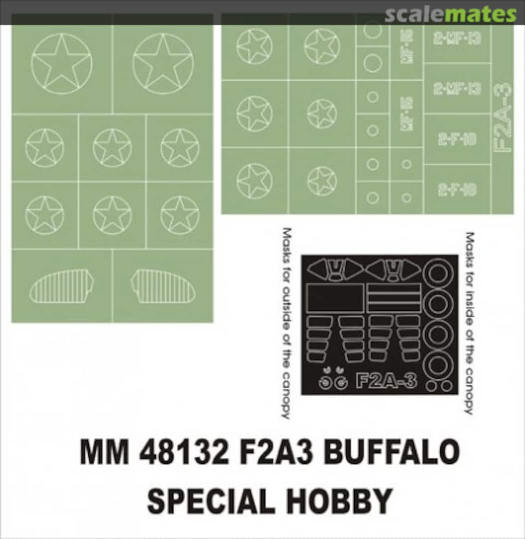 Boxart Brewster F2A3 Buffalo MM48132 Montex