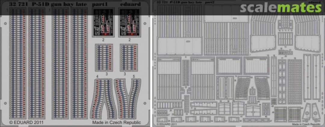 Boxart P-51D gun bay late -Tamiya- 32721 Eduard
