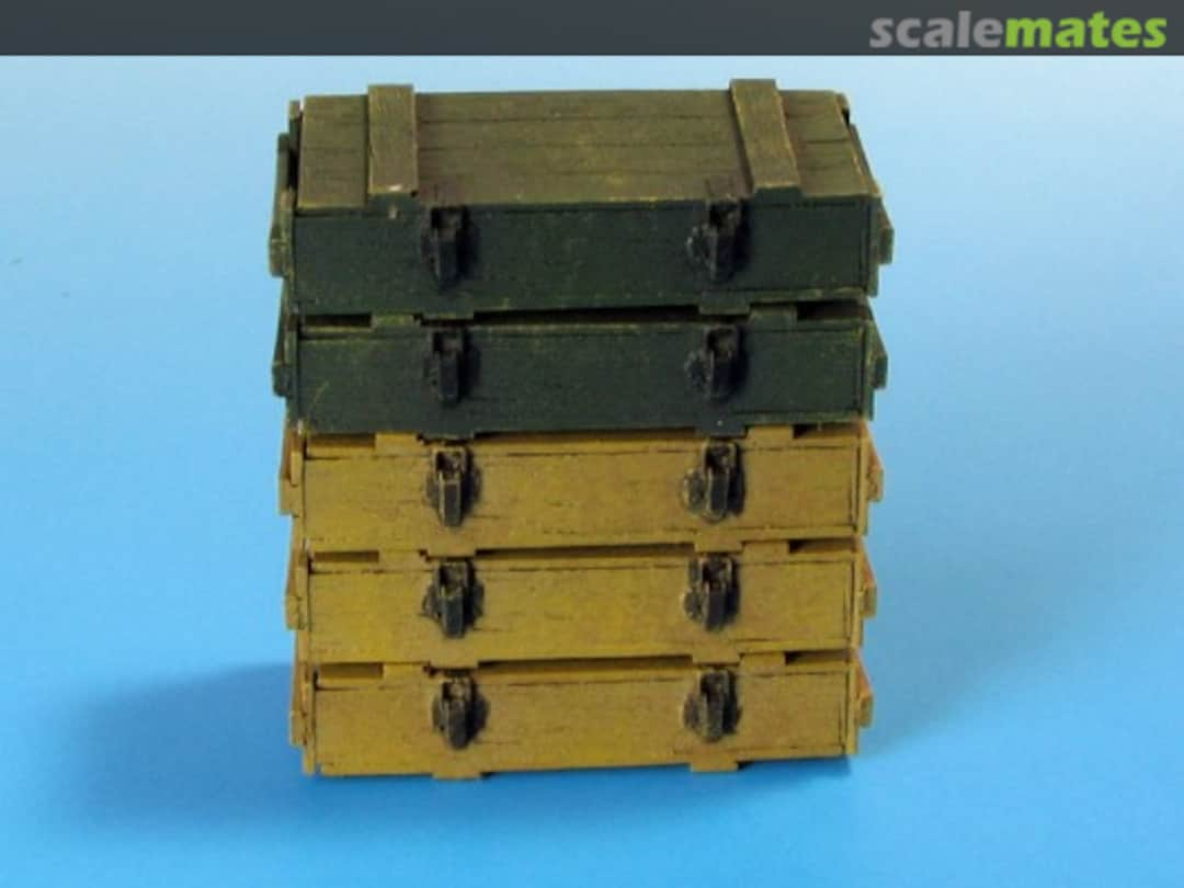 Boxart Wooden Ammo Boxes for 7.5 cm Kw.K.40/Stu.K.40 L/43 and L/48 E-003 Eureka XXL