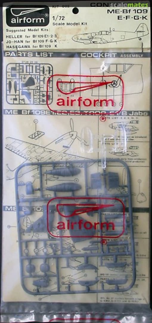 Boxart Me 109 E-F-G-K 002 airform