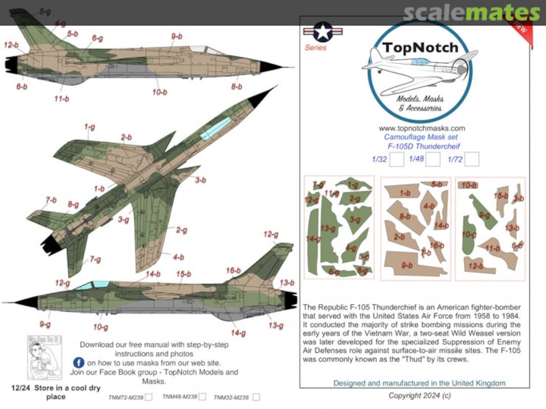 Boxart F-105D Thunderchief TNM72-M238 TopNotch