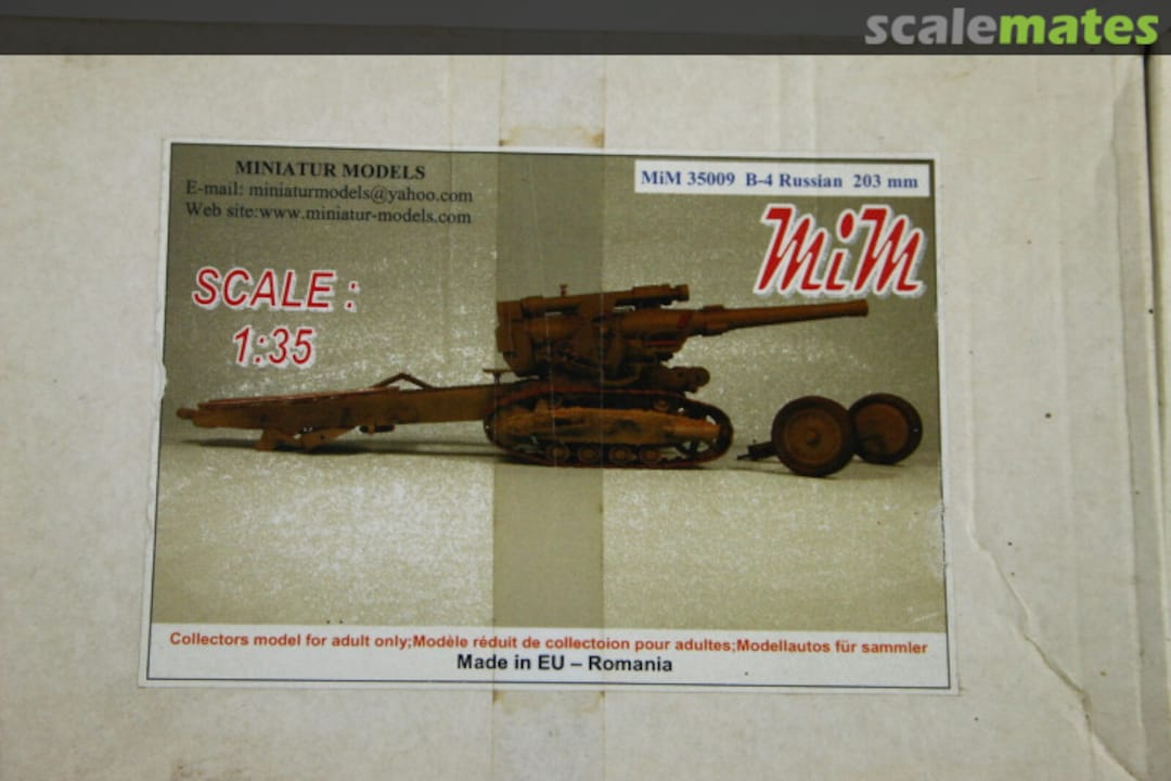 Boxart BM-4 Russian 203 mm Heavy Howitzer MIM 35009 Miniatur Models