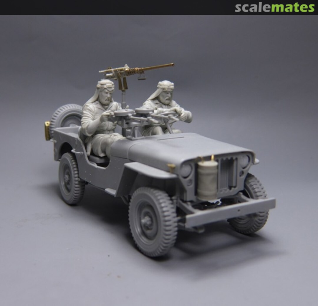 Boxart Crew of the Jeep SAS. North Africa.1941-42 #3 3569 SOGA Miniatures