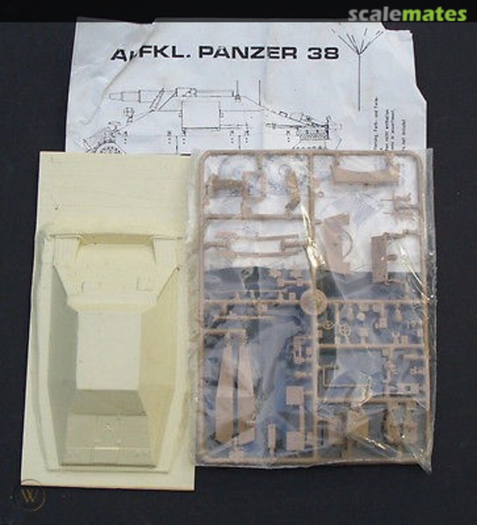 Boxart AufKl Panzer 38 1110 Hobbymodellbau Schmidt