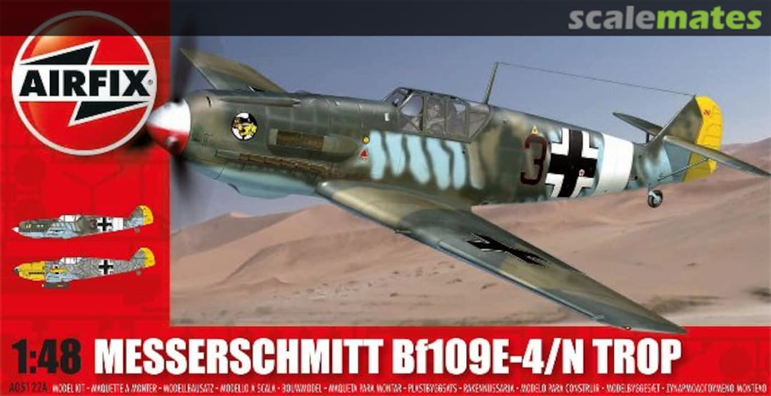 Boxart Messerschmitt Bf109E-4/N Trop A05122A Airfix