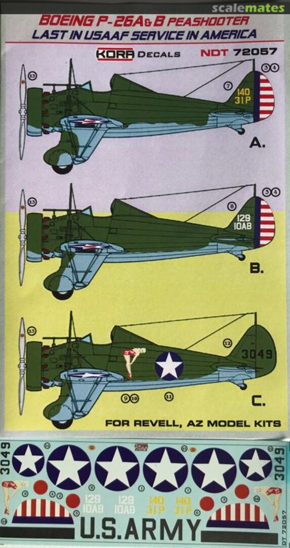 Boxart Boeing P-26A&B Peashooter NDT72057 Kora Models