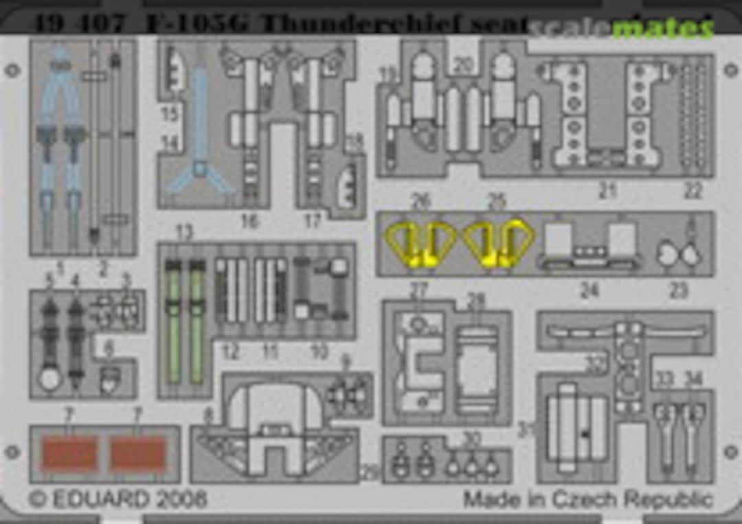 Boxart F-105G seat 49407 Eduard