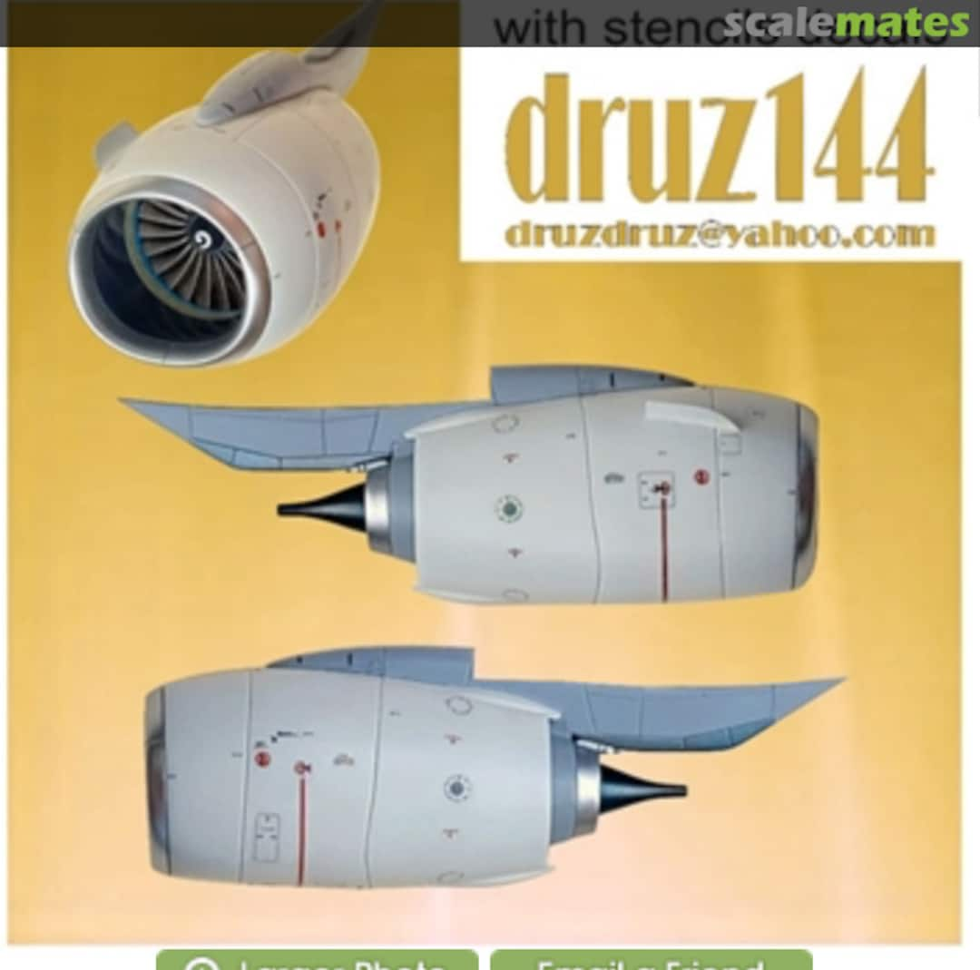 Boxart CFM-56 7BE Engines for Zvezda kit SD4-737-CFM567BE-Z druz144