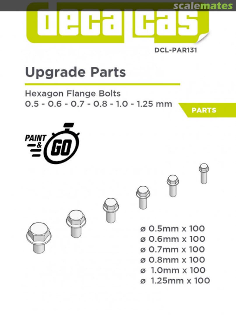 Boxart Hexagon flange bolts DCL-PAR131 Decalcas