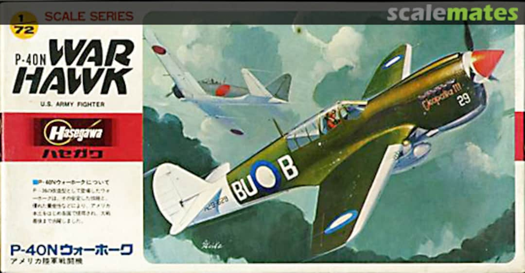 Boxart P-40N War Hawk A28 Hasegawa