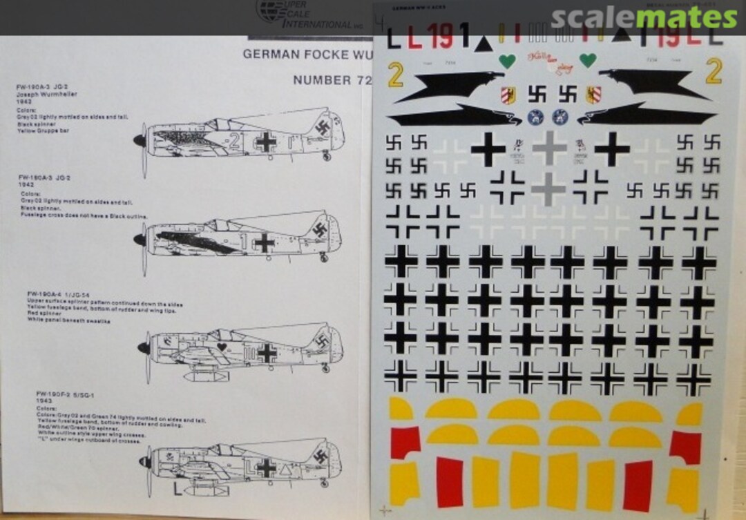 Boxart German Focke Wulf 190 Aces 72-481 SuperScale International