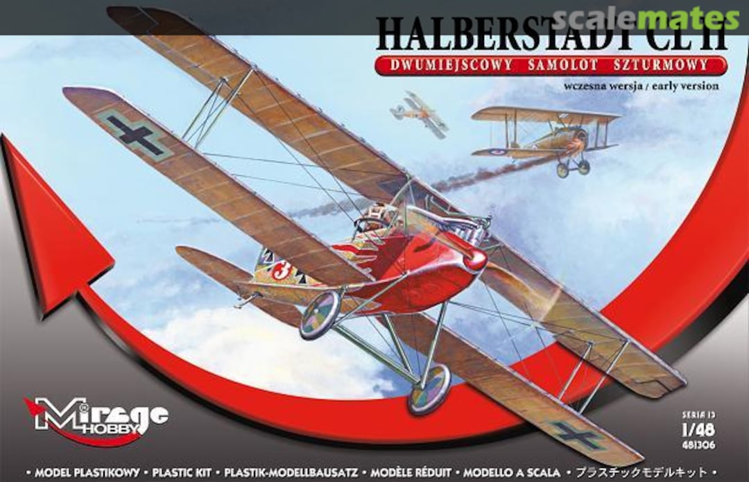 Boxart Halberstadt Cl.II early version 481306 Mirage Hobby