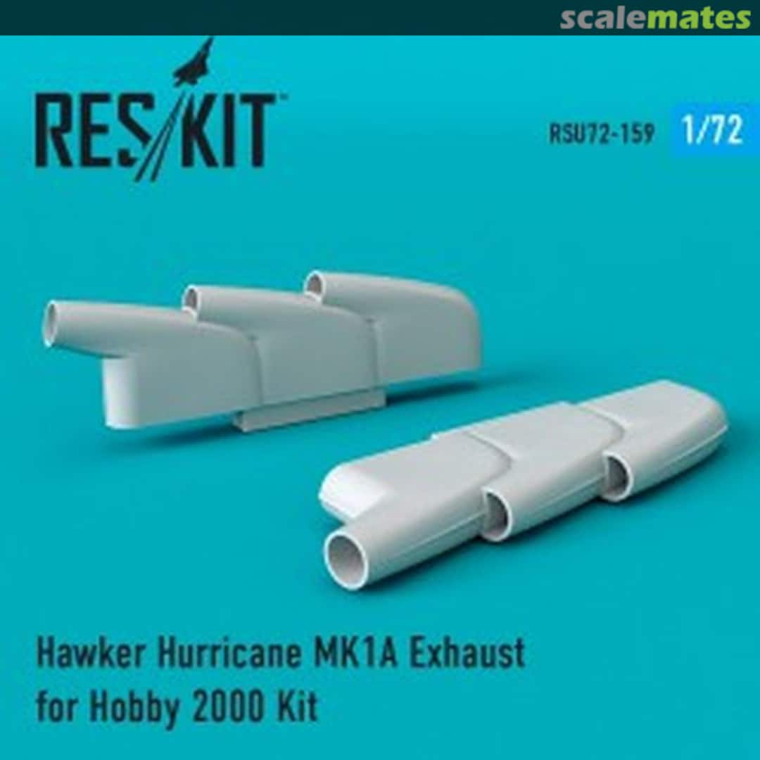 Boxart Hawker Hurricane Mk.IA - exhaust RSU72-0159 ResKit