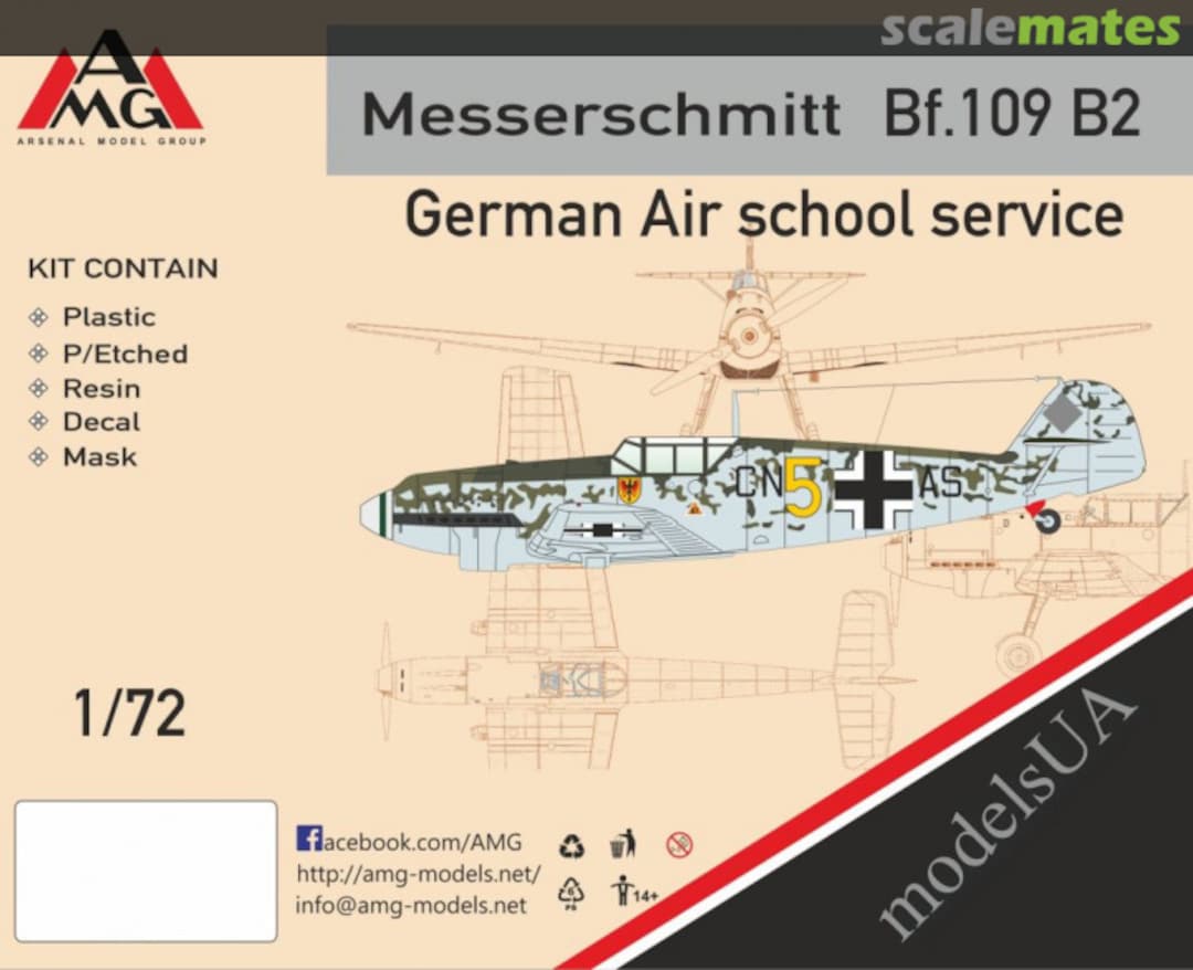 Boxart Messerschmitt Bf 109B-2 72417 AMG