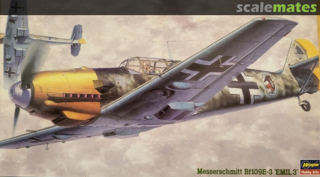 Boxart Messerschmitt Bf109E-3 'Emil 3" 09108 Hasegawa