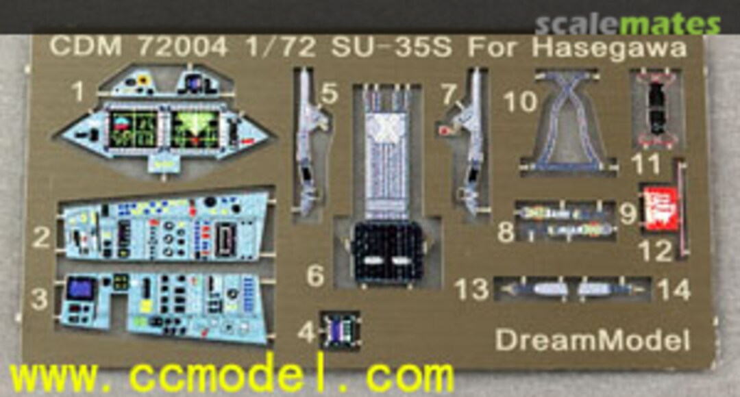 Boxart Cockpit for Su-35S CDM 72004 DreamModel