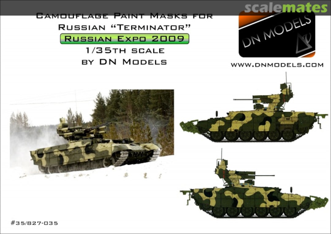 Boxart Camo Paint Masks for Russian BMPT Terminator 35/827-035 DN Models