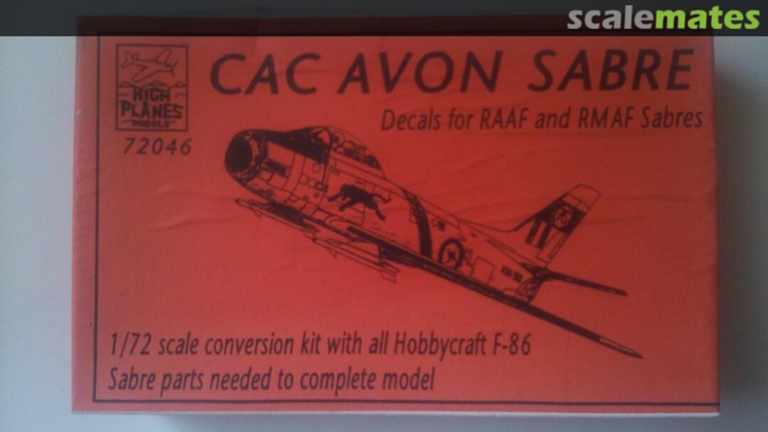 Boxart CAC AVON Sabre 72046 High Planes Models