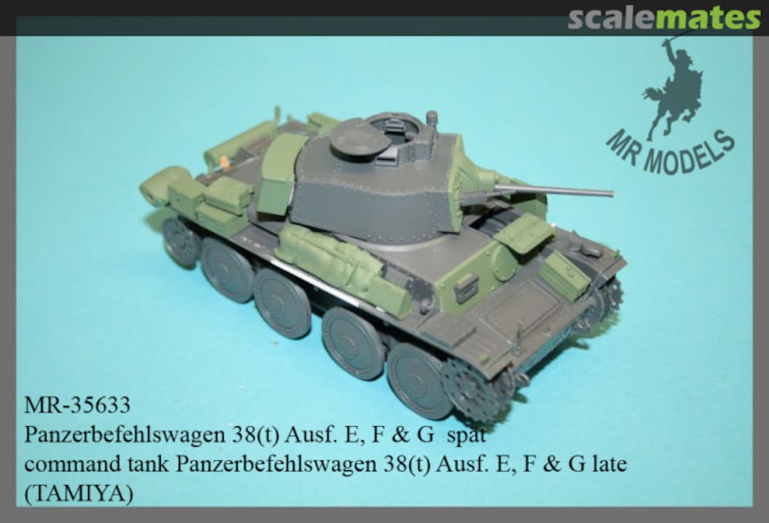 Boxart command tank Panzerbefehlswagen 38(t) Ausf. E, F & G late MR-35633 MR Modellbau