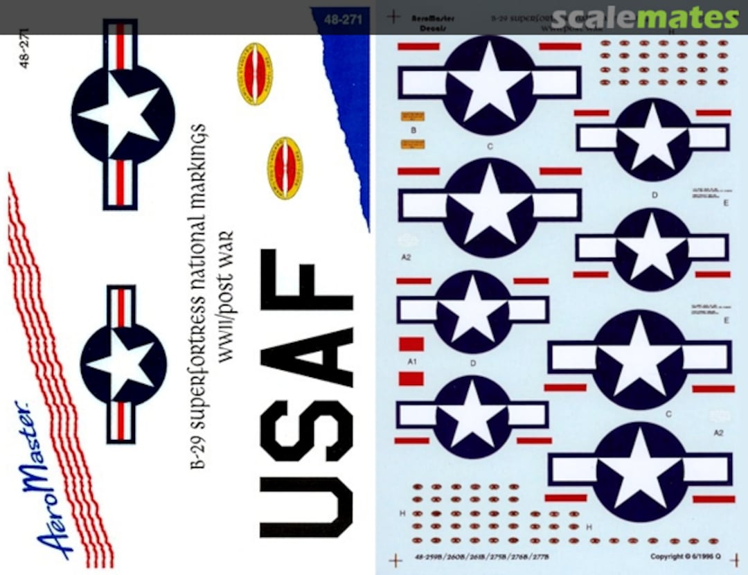 Boxart B-29 Superfortress National Markings 48-271 AeroMaster