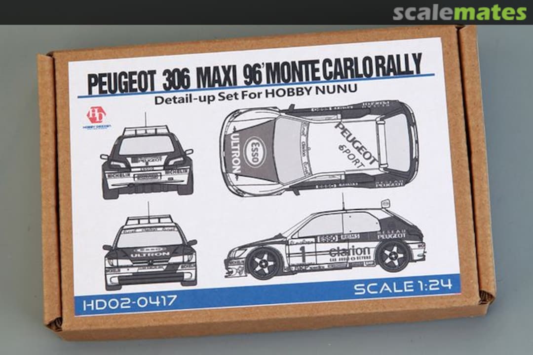 Boxart Peugeot 306 Maxi 96' Monte Carlo Rally Detail-Up Set HD02-0417 Hobby Design