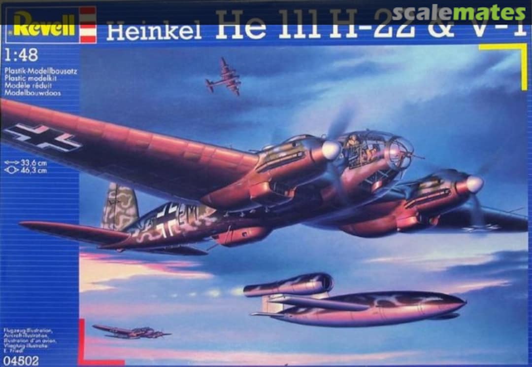 Boxart Heinkel He 111 H-22 & V-1 04502 Revell