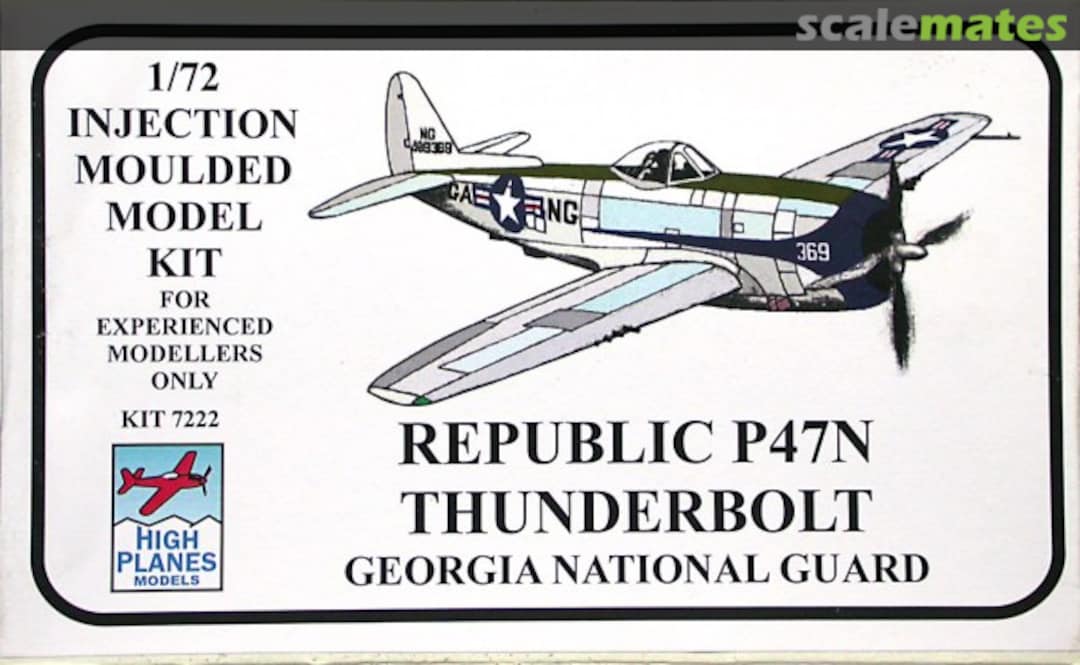 Boxart Republic P-47N Thunderbolt 72022 High Planes Models