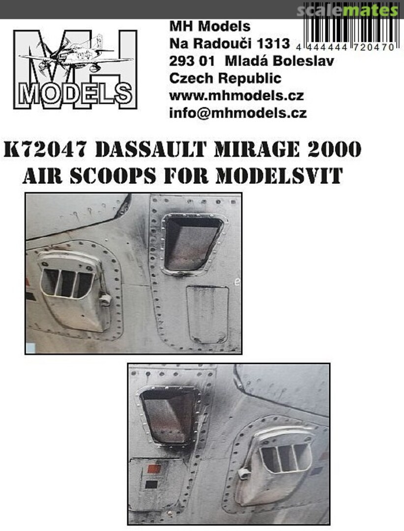 Boxart Mirage 2000 - Air Scoops K72047 MH Models