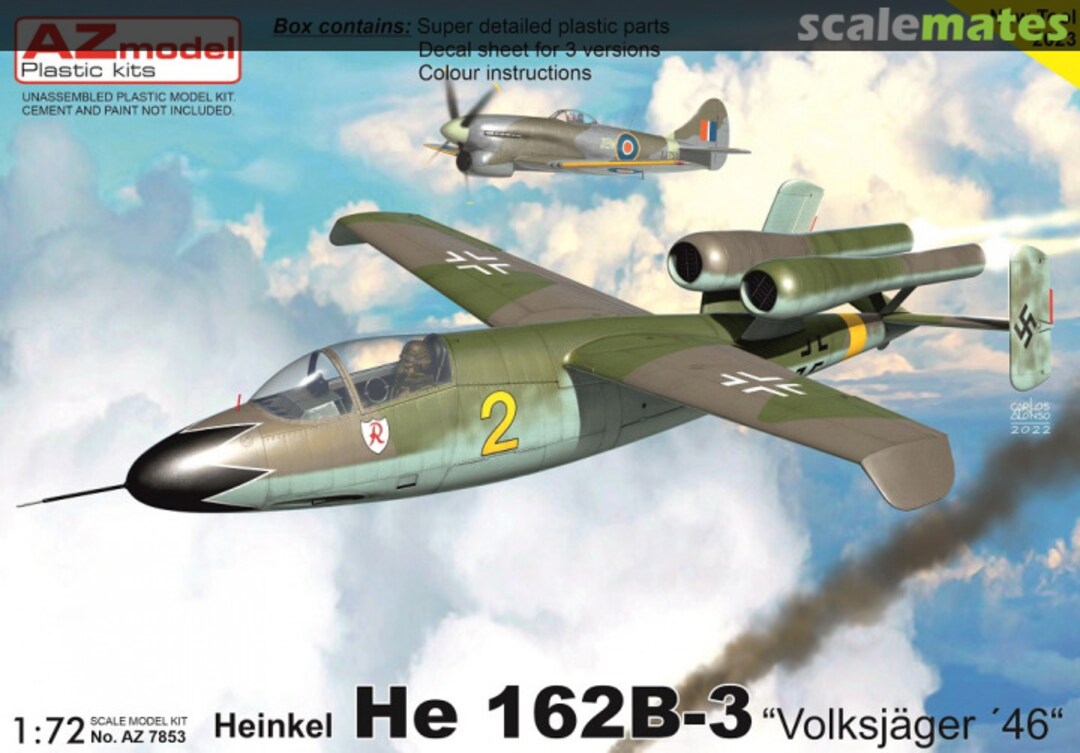 Boxart Heinkel He 162B-3 AZ 7853 AZmodel