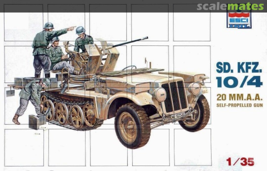 Boxart Sd.Kfz.10/4 für 2cm FlaK 30 5018 ESCI/ERTL