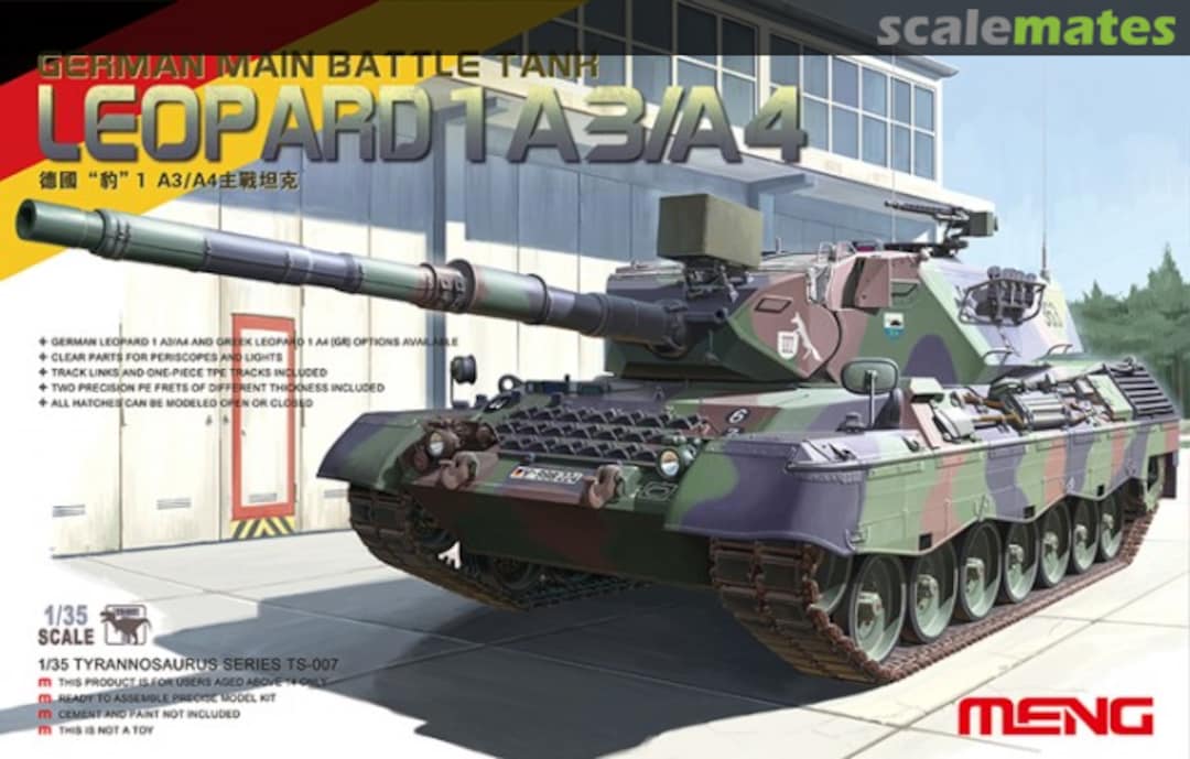 Boxart Leopard 1 A3/A4 TS-007 Meng Model