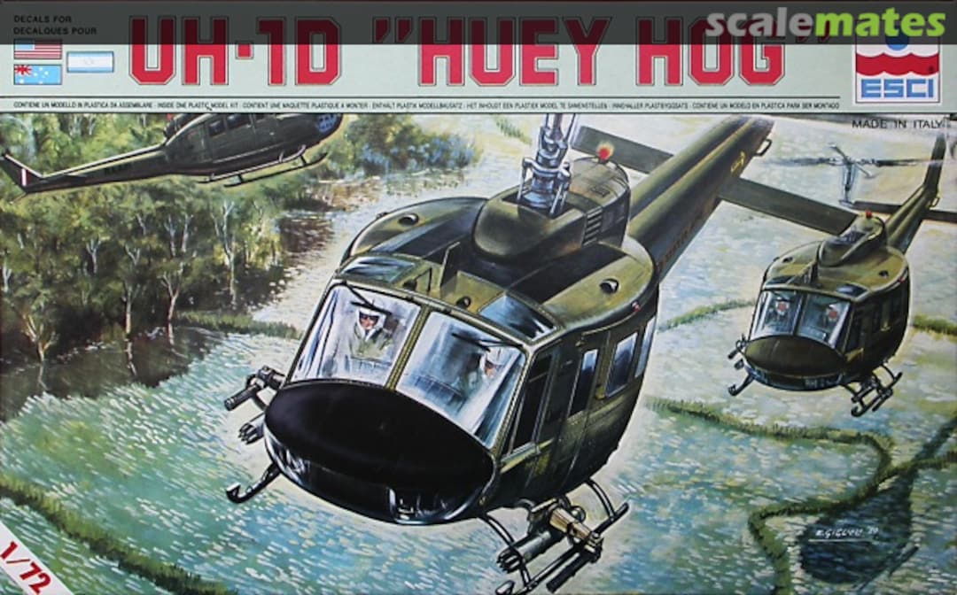 Boxart UH-1D 'Huey Hog' 9009 ESCI