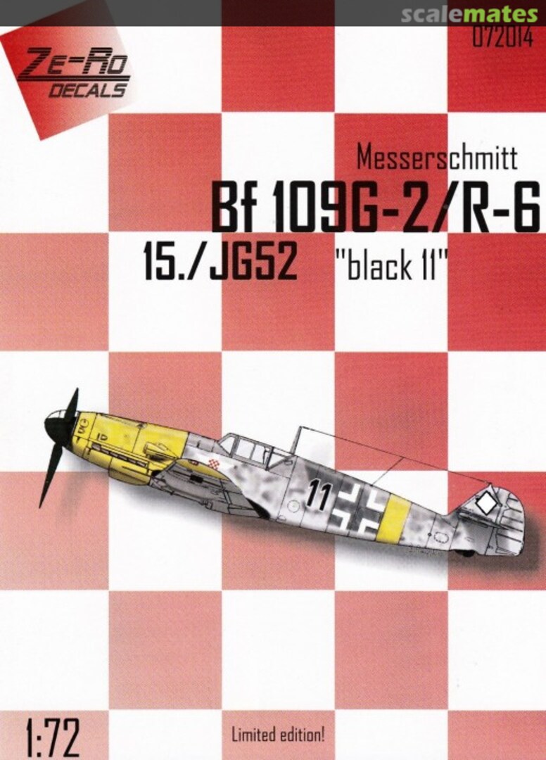 Boxart Messerschmitt Bf 109G-2/R-6 072014 Ze-Ro Decals