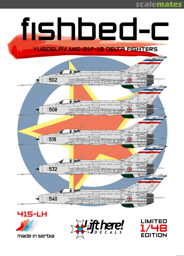 Boxart "Fishbed-C" 415-LH Lift Here Decals