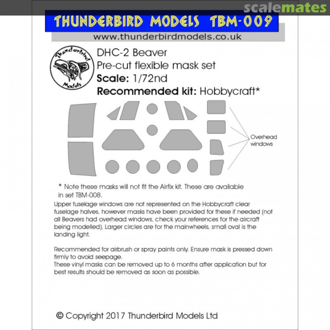 Boxart DHC-2 Beaver TBM-009 Thunderbird Models