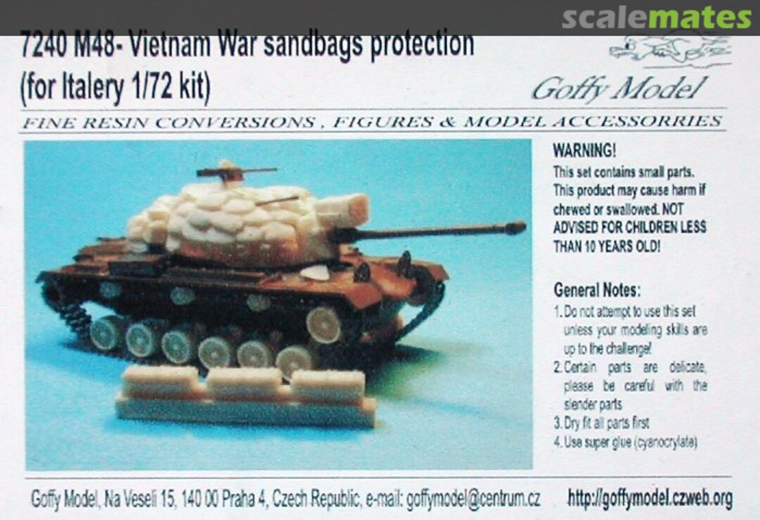 Boxart M-48A 1/A2 Vietnam War - Deluxe set 7240 Goffy Model