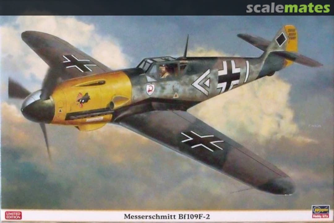 Boxart Messerschmitt Bf109F-2 08210 Hasegawa