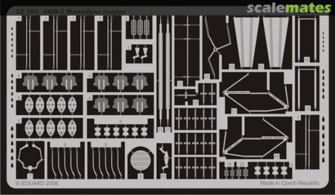 Boxart SBD-5 Dautless engine 32192 Eduard