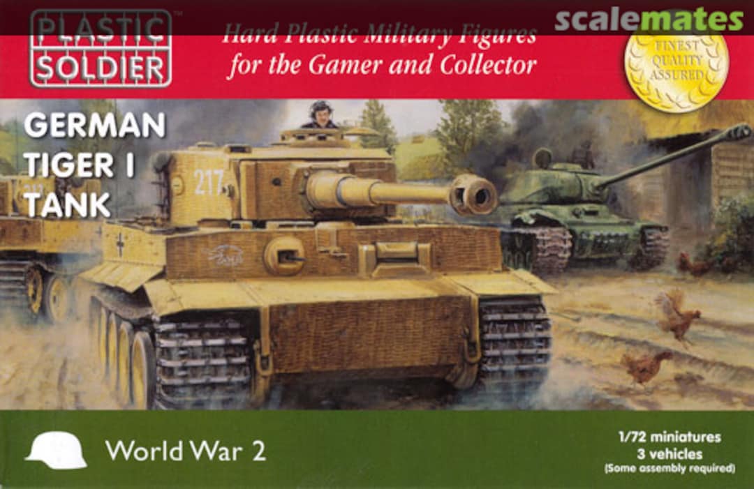 Boxart German Tiger I Tank WW2V20032 Plastic Soldier