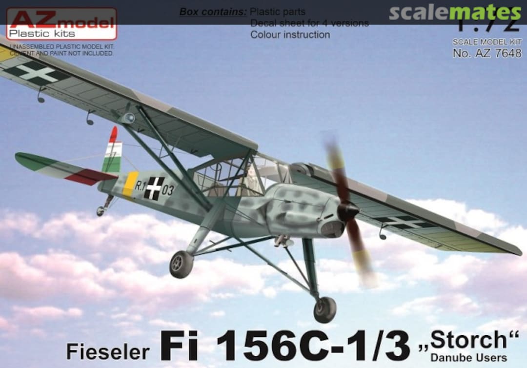 Boxart Fieseler Fi 156C-1/3 “Storch” Danube Users AZ7648 AZmodel