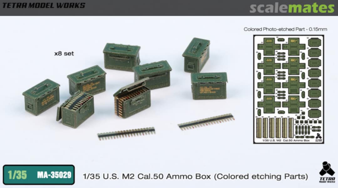 Boxart U.S. M2 Cal.50 Ammo Box MA-35029 Tetra Model Works