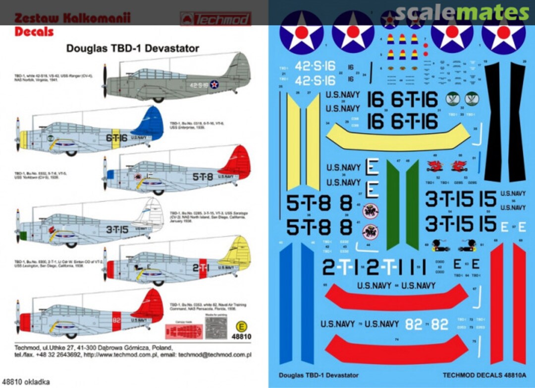 Boxart Douglas TBD-1 Devastator 48810 Techmod