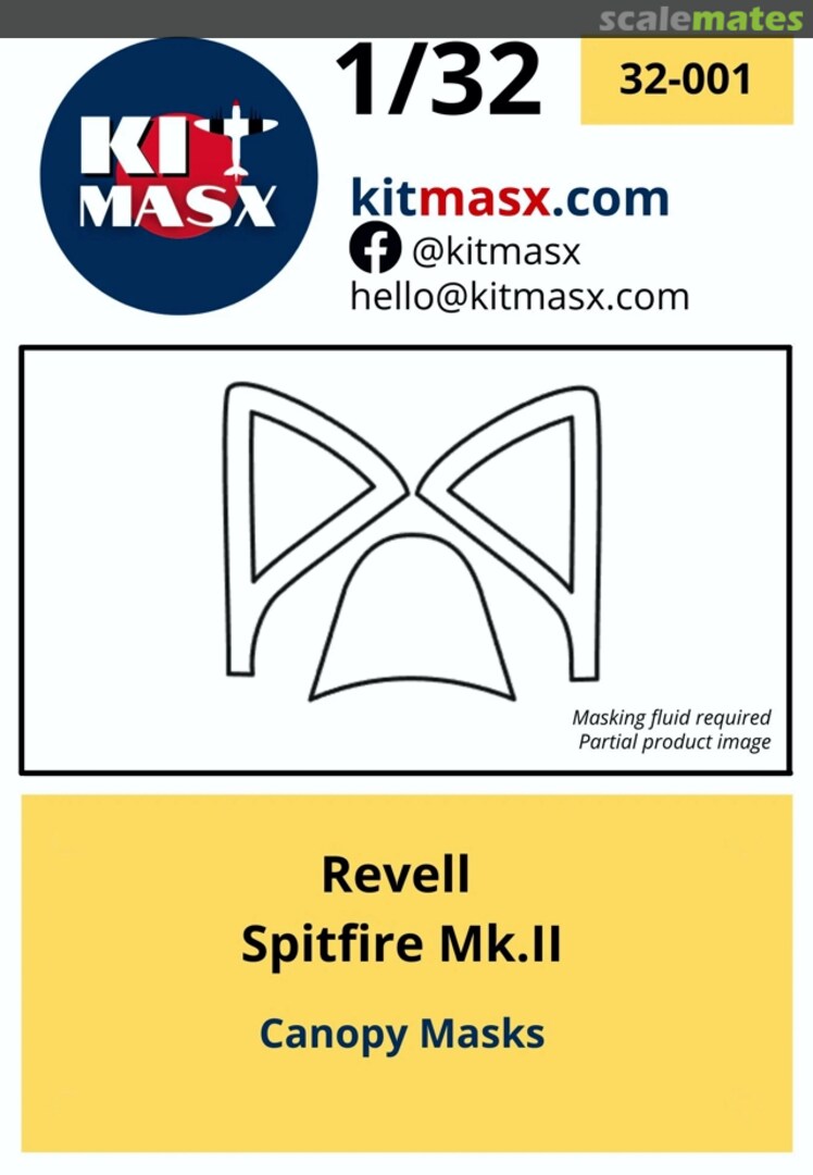 Boxart Spitfire Mk. II 32-001 Kit Masx