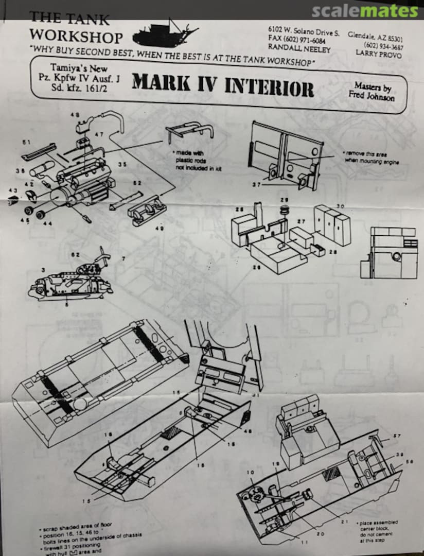 Boxart Pz IV Full Interior Kit including Engine 2008 Tank Workshop