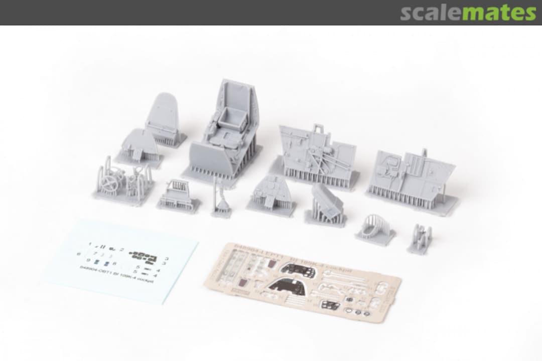 Contents Bf 109K-4 cockpit 648904 Eduard