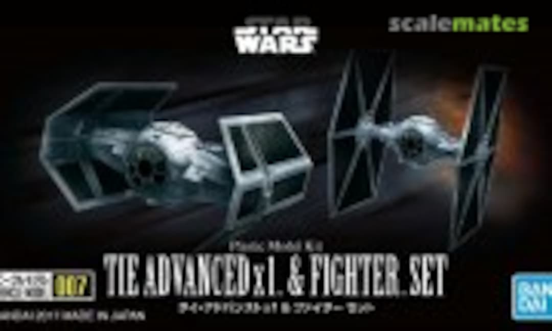 1:144 TIE Advanced x1 &amp; Fighter Set (Bandai Spirits 5064110)